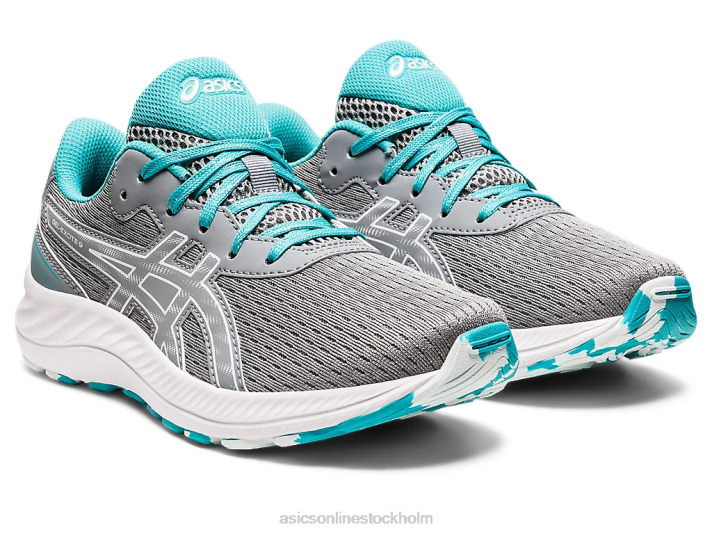 Asics gel-excite 9 årskurs barn D6D04385 plåtsten/vit