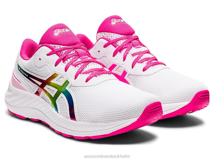 Asics gel-excite 9 årskurs barn D6D04462 vit/rosa glo