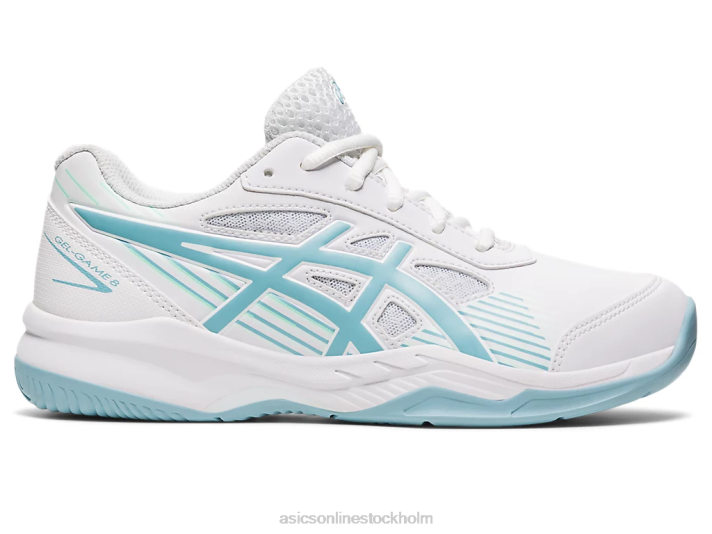 Asics gel-game 8 klass skola barn D6D04408 vit/rökblå