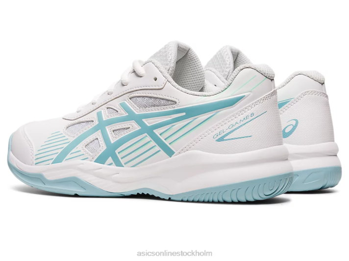 Asics gel-game 8 klass skola barn D6D04408 vit/rökblå