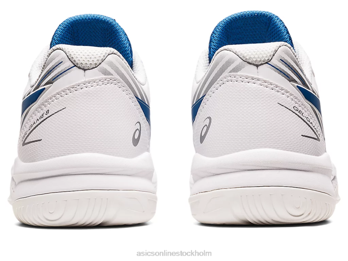 Asics gel-game 8 klass skola barn D6D04429 vit/lake drive
