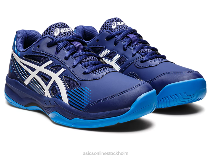 Asics gel-game 8 klass skola barn D6D04435 dyk blå/vit