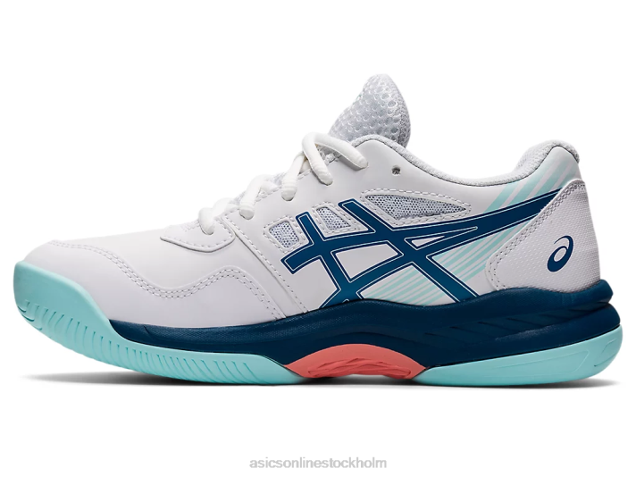 Asics gel-game 8 klass skola barn D6D04492 vit/ljus indigo