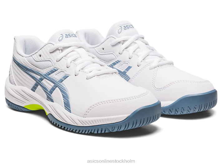 Asics gel-game 9 årskurs barn D6D04267 vit/stålblå