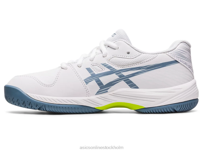 Asics gel-game 9 årskurs barn D6D04267 vit/stålblå