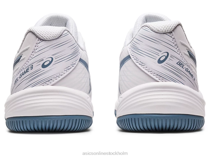 Asics gel-game 9 årskurs barn D6D04267 vit/stålblå