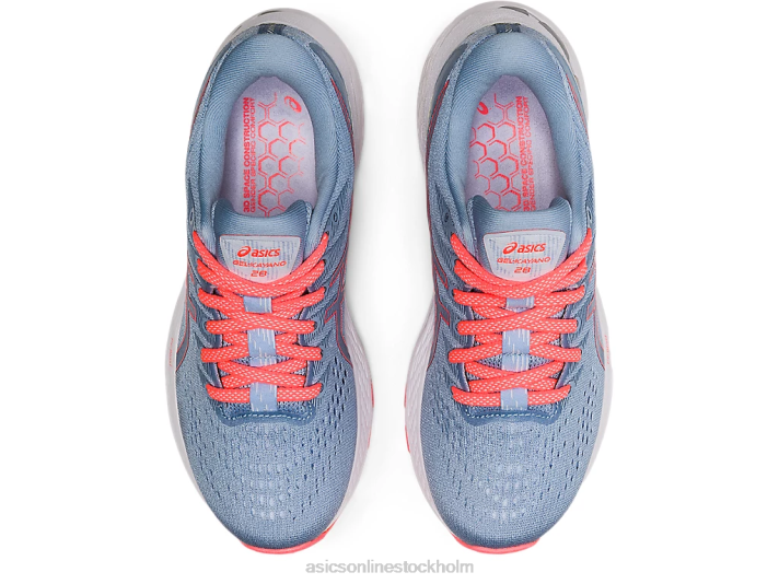 Asics gel-kayano 28 klass skola barn D6D04530 dimma/vit