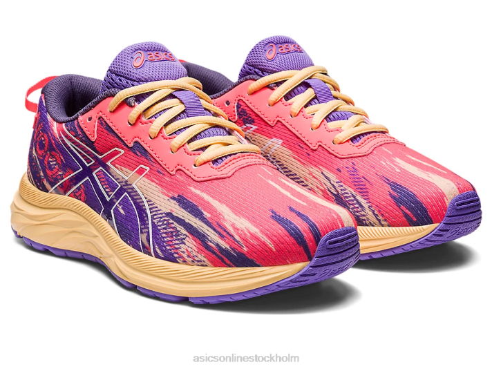 Asics gel-noosa tri 13 årskurs barn D6D04269 flammande korall/vit