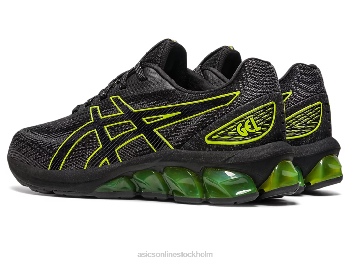 Asics gel-quantum 180 vii grundskola barn D6D04300 svart/neon lime