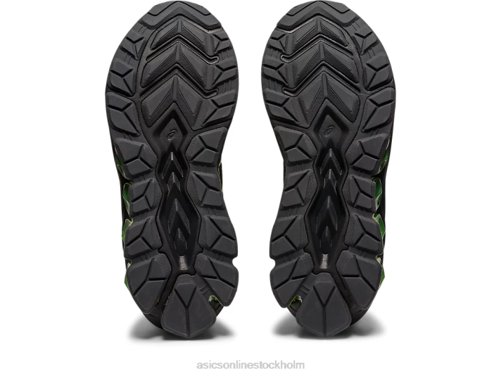 Asics gel-quantum 180 vii grundskola barn D6D04300 svart/neon lime
