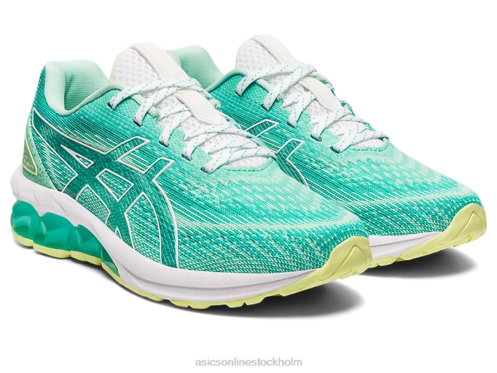 Asics gel-quantum 180 vii grundskola barn D6D04301 vattenfall/isgrönt