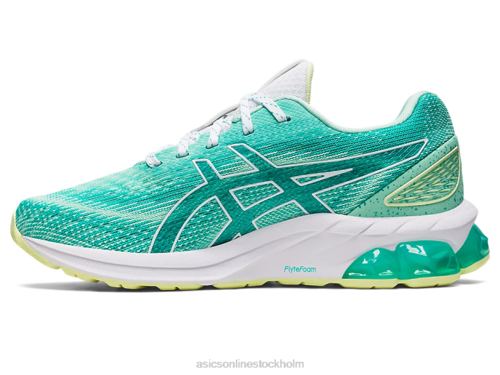 Asics gel-quantum 180 vii grundskola barn D6D04301 vattenfall/isgrönt