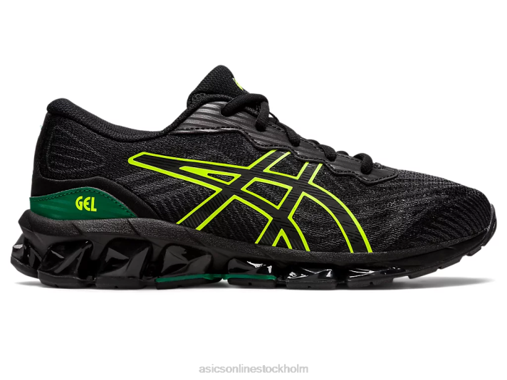 Asics gel-quantum 360 vii grundskola barn D6D04381 svart/säkerhetsgul