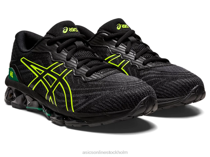 Asics gel-quantum 360 vii grundskola barn D6D04381 svart/säkerhetsgul