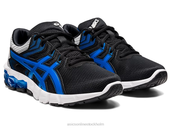 Asics gel-quantum 90 2 grundskola barn D6D04561 svart/elektrisk blå