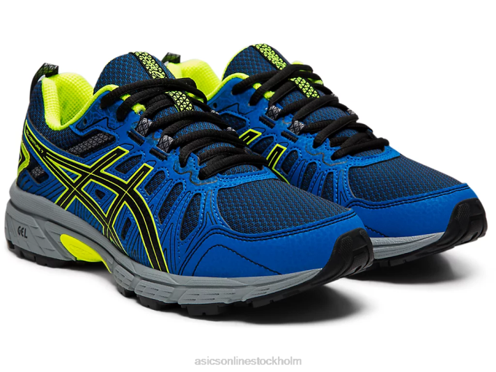 Asics gel-venture 7 årskurs barn D6D04570 svart/säkerhetsgul