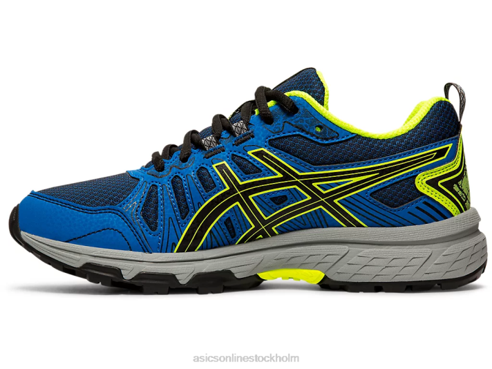 Asics gel-venture 7 årskurs barn D6D04570 svart/säkerhetsgul