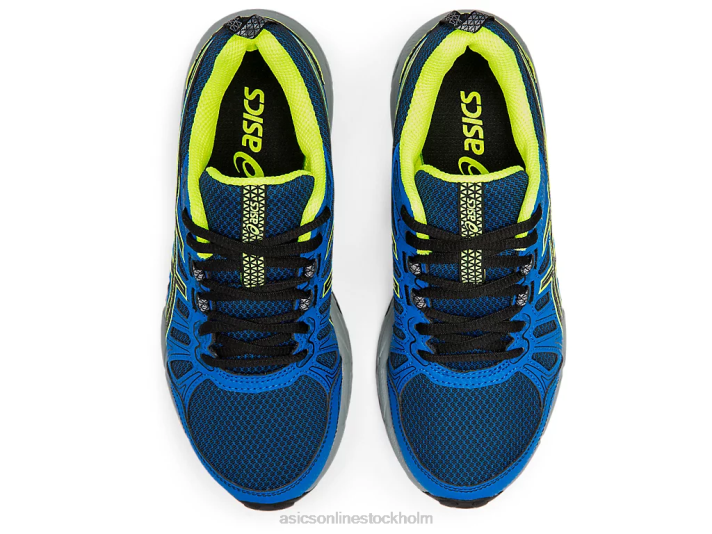 Asics gel-venture 7 årskurs barn D6D04570 svart/säkerhetsgul