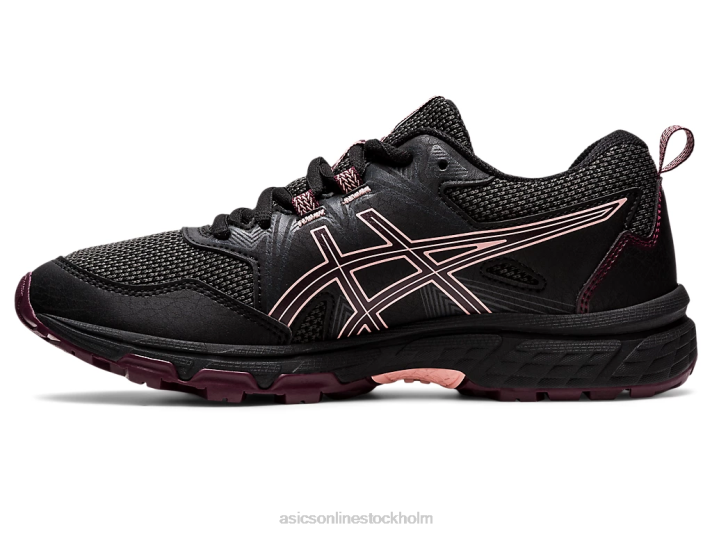 Asics gel-venture 8 klass skola barn D6D04371 svart/djup mars