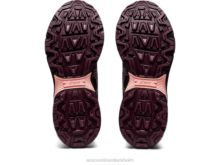 Asics gel-venture 8 klass skola barn D6D04371 svart/djup mars