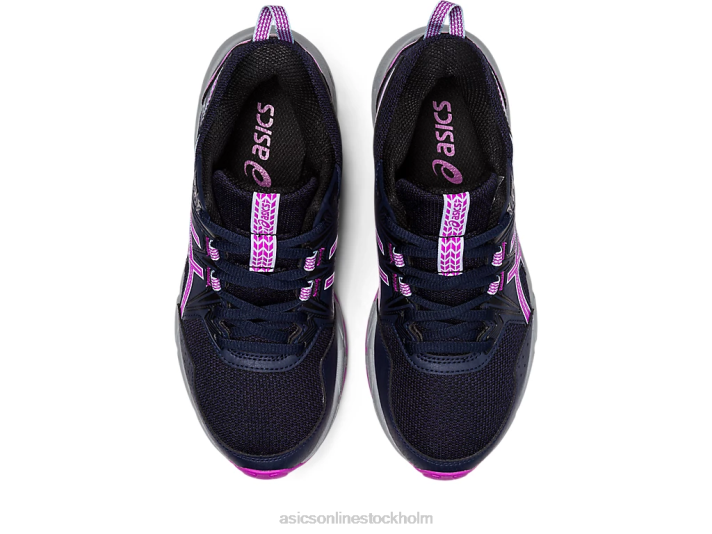 Asics gel-venture 8 klass skola barn D6D04376 midnatt/orkidé