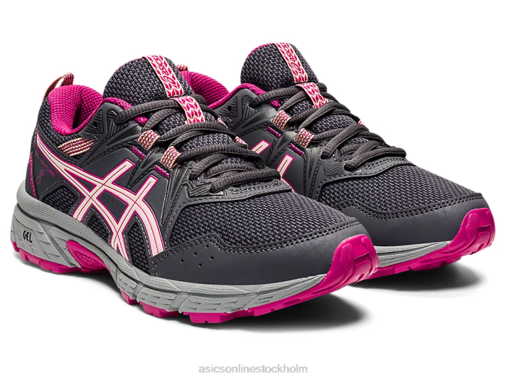 Asics gel-venture 8 klass skola barn D6D04424 bärare grå/bris