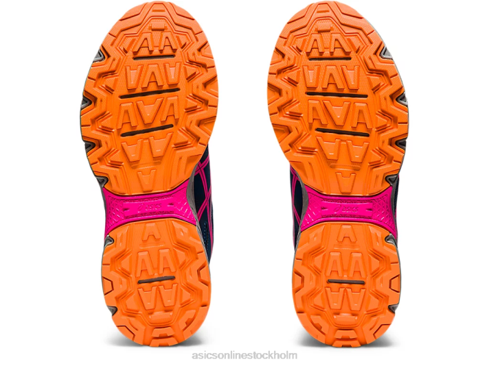 Asics gel-venture 8 klass skola barn D6D04494 mako blå/rosa glo