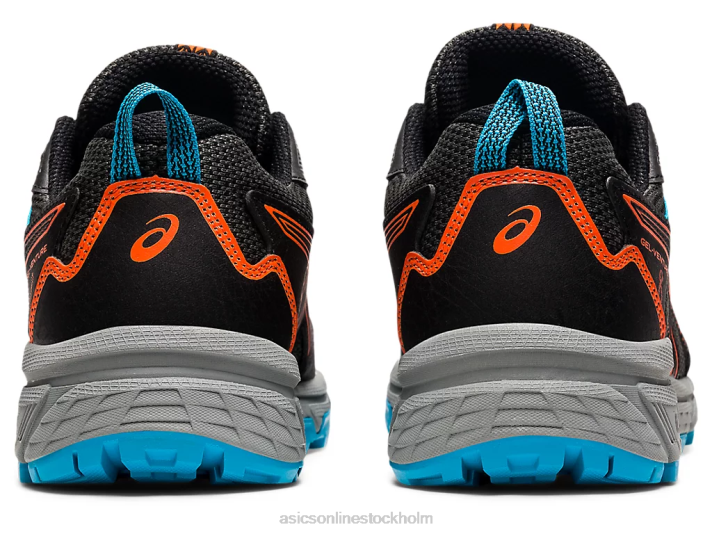 Asics gel-venture 8 klass skola barn D6D04496 svart/ringblomma orange