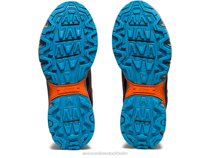 Asics gel-venture 8 klass skola barn D6D04496 svart/ringblomma orange