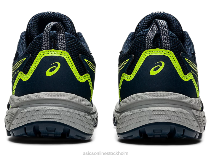 Asics gel-venture 8 klass skola barn D6D04505 fransk blå/farlig grön