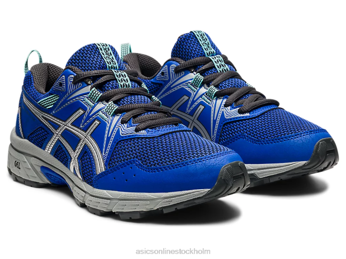 Asics gel-venture 8 klass skola barn D6D04509 lapis lazuli blå/ren s ilver