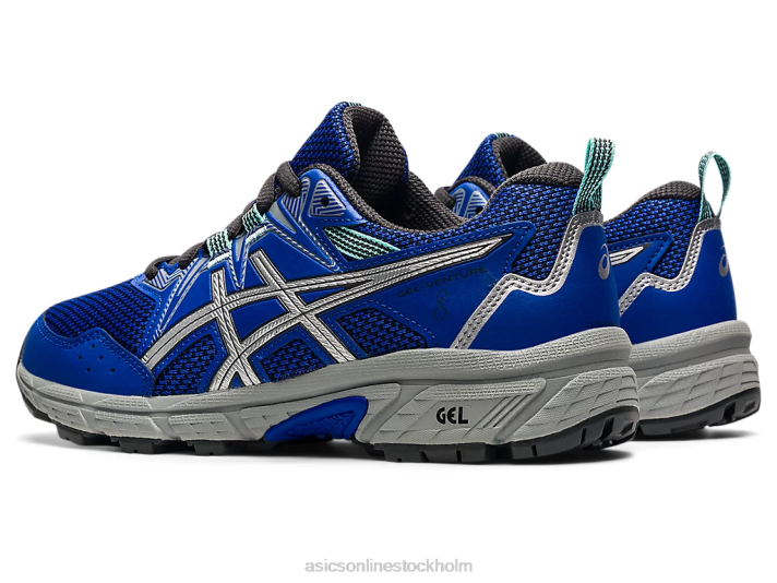 Asics gel-venture 8 klass skola barn D6D04509 lapis lazuli blå/ren s ilver