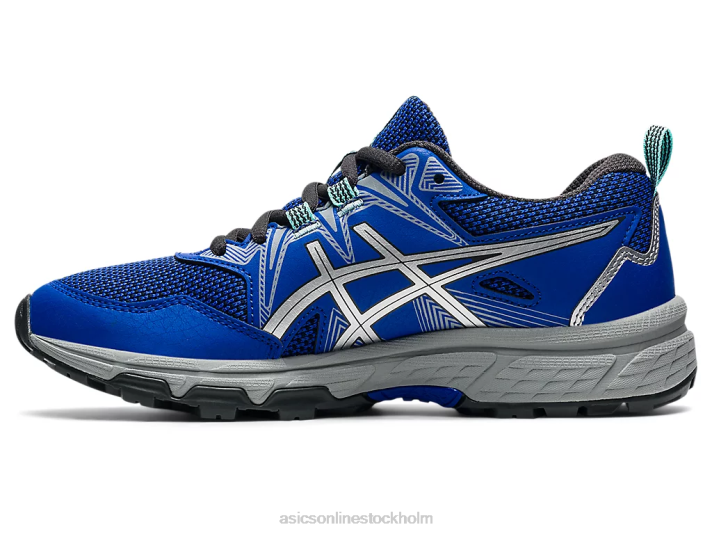 Asics gel-venture 8 klass skola barn D6D04509 lapis lazuli blå/ren s ilver
