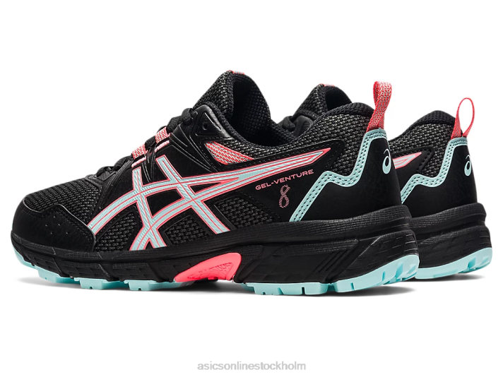 Asics gel-venture 8 klass skola barn D6D04510 svart/klarblå
