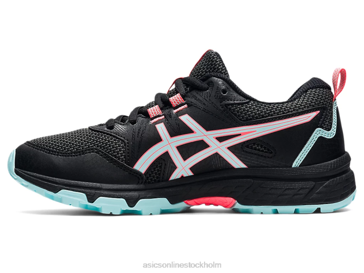 Asics gel-venture 8 klass skola barn D6D04510 svart/klarblå