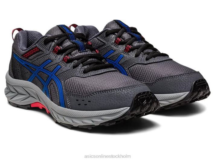 Asics gel-venture 9 klass skola barn D6D04216 bärare grå/tonfiskblå