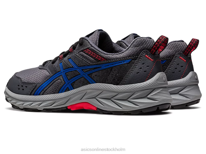 Asics gel-venture 9 klass skola barn D6D04216 bärare grå/tonfiskblå
