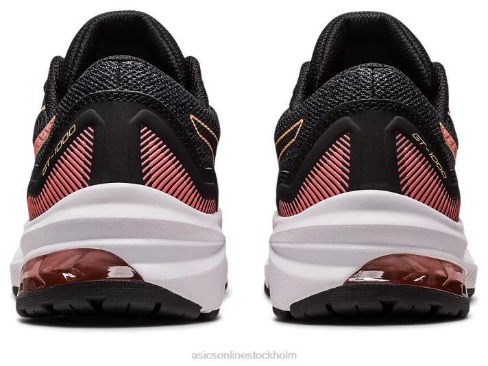 Asics gt-1000 11 grundskola barn D6D04292 svart/papaya