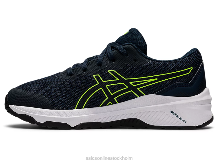 Asics gt-1000 11 grundskola barn D6D04405 fransk blå/farlig grön