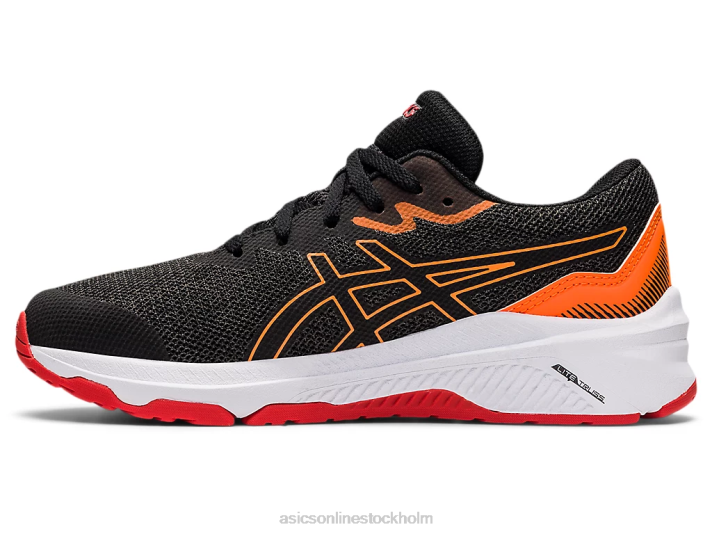Asics gt-1000 11 grundskola barn D6D04471 grafitgrå/eldröd
