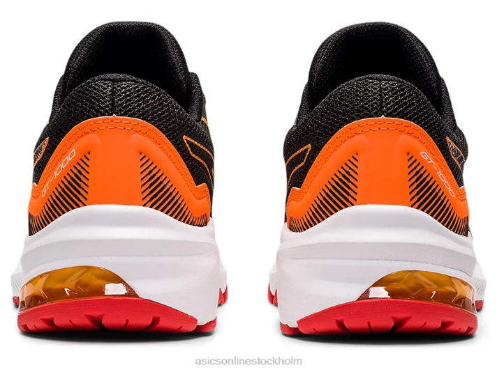 Asics gt-1000 11 grundskola barn D6D04471 grafitgrå/eldröd