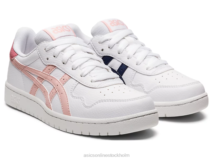 Asics japans grundskola barn D6D04444 vit / ingefära persika