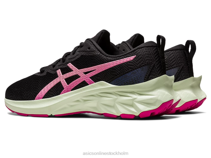Asics novablast 2 grundskola barn D6D04282 svart/frukt punch