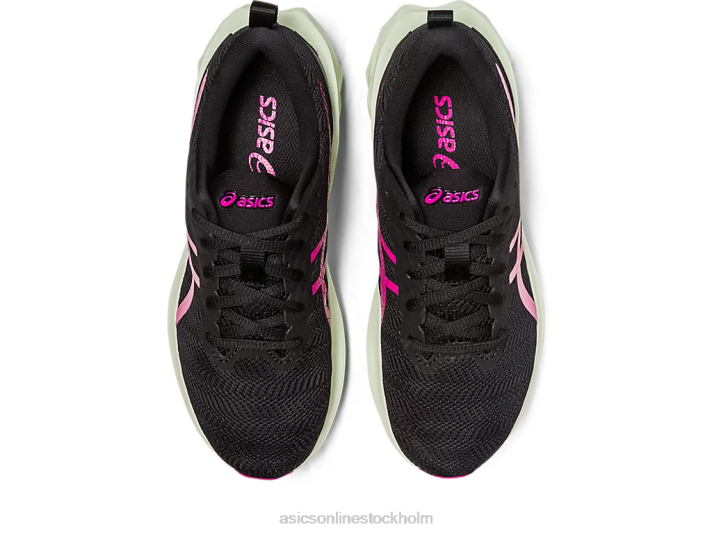 Asics novablast 2 grundskola barn D6D04282 svart/frukt punch