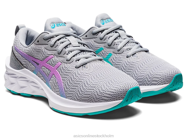 Asics novablast 2 grundskola barn D6D04427 piemontegrå/lavendel glöd