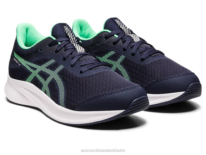 Asics patriot 13 årskurs barn D6D04439 midnatt/nytt blad