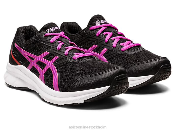 Asics ryck 3 klass skola barn D6D04391 svart/orkidé