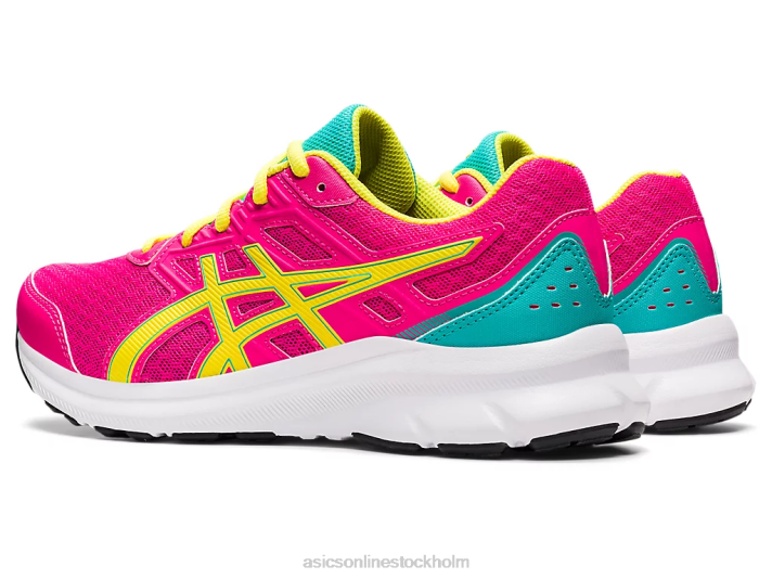 Asics ryck 3 klass skola barn D6D04490 rosa glo/sur yuzu