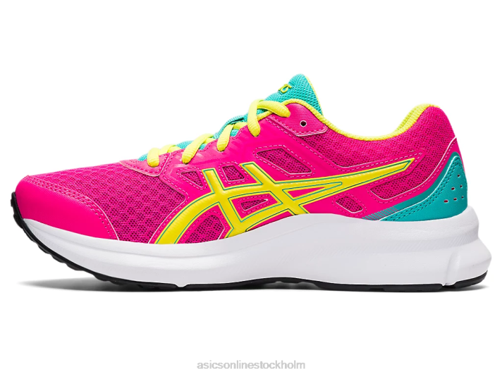 Asics ryck 3 klass skola barn D6D04490 rosa glo/sur yuzu