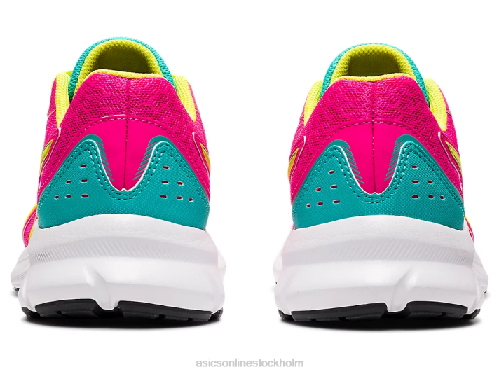 Asics ryck 3 klass skola barn D6D04490 rosa glo/sur yuzu